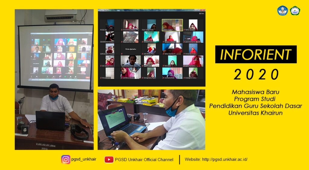 INFORIENT MAHASISWA PGSD ANGKATAN 2020 SECARA DARING BERJALAN DENGAN LANCAR