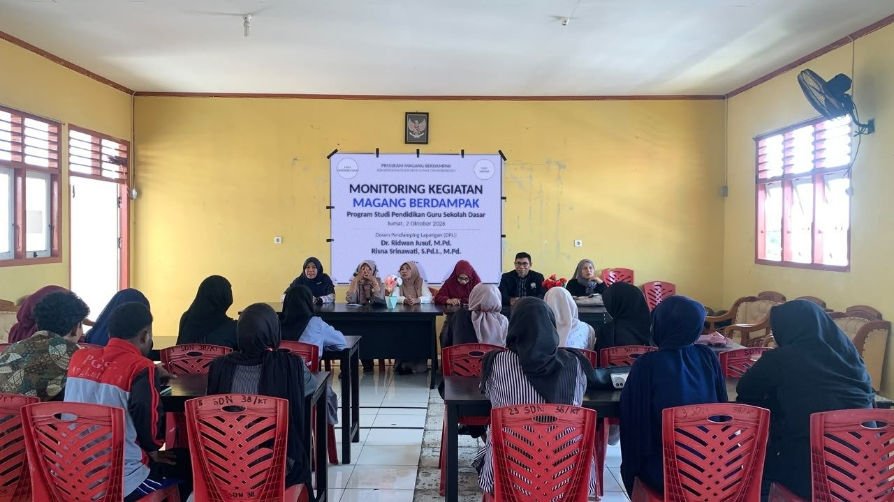 Monitoring Magang Berdampak di SDN 38 Kota Ternate: Mengembangkan hard skill dan Soft skill Mahasiswa